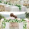 6Pcs Garland Wall Silk Artificial Hanging Rose Flowers Vine Wedding Decor 7.5 Ft